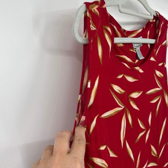 Vintage 90s Jane Ashley Sheath Maxi Dress Sz L Boho Coastal Resortwear Y2K Retro - Picture 4 of 12